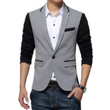 NaranjaSabor New Men's Spring Autumn Blazer High Quality Fashion Suit Coats Men Slim Fit Brand Clothing Male Casual Jackets N546