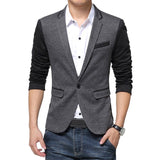 NaranjaSabor New Men's Spring Autumn Blazer High Quality Fashion Suit Coats Men Slim Fit Brand Clothing Male Casual Jackets N546